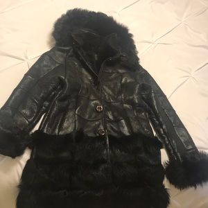 Fancy winter coat for young girls size 10